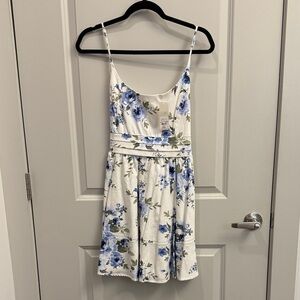 Francesca’s Floral Spaghetti Strap Dress